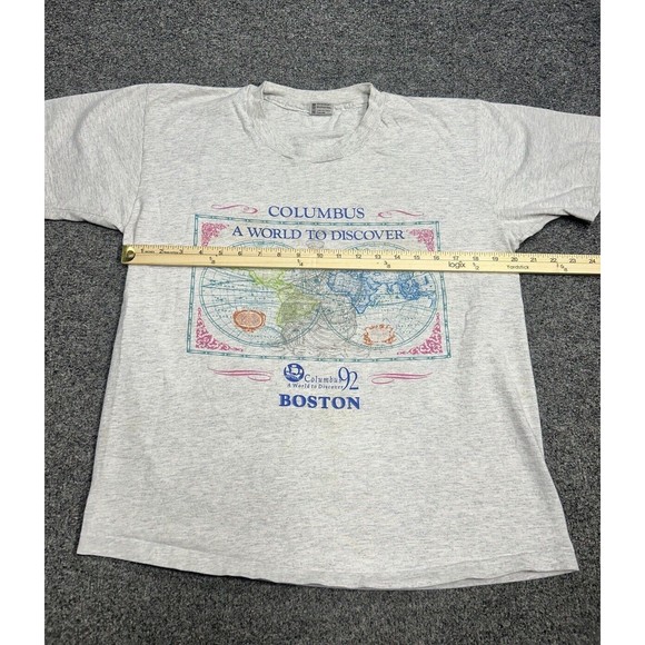 Vintage 90's 1992 Columbus World Of Discovery Single Stitch T-Shirt Size Large - Picture 7 of 9